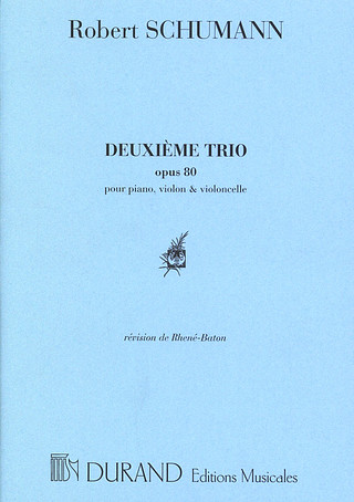 Robert Schumann - Trio Op 80 N 2 Violon-Violoncelle-Piano