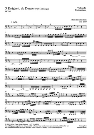 Johann Sebastian Bach - Eternity, O awesome word BWV 60