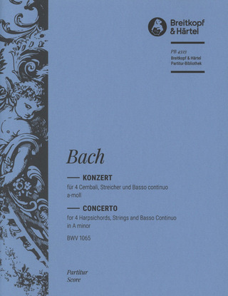 Johann Sebastian Bach: Harpsichord Concerto in A minor BWV 1065
