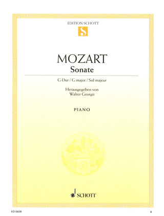 Wolfgang Amadeus Mozart: Sonate  G-Dur KV 283