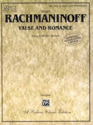 Sergei Rachmaninoff - Valse + Romanze