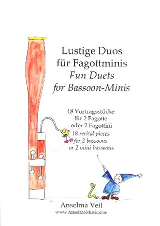 Anselma Veit - Lustige Duos für Fagottminis für 2 Fagotte (Fagottini) Spielpartitur