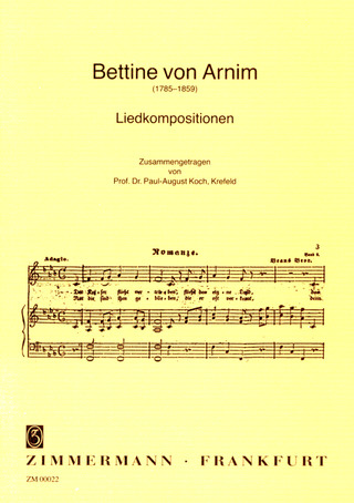 Bettina von Arnim - Liedkompositionen
