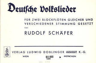 Rudolf Schäfer - Deutsche Volkslieder