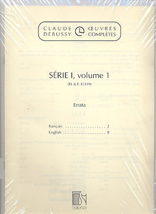 Claude Debussy - Complete Works Serie 1/1