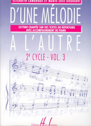 Elisabeth Lamarque y otros. - D'une mélodie à l'autre Vol.3