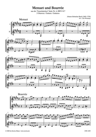Johann Sebastian Bach - Menuet und Bourrée