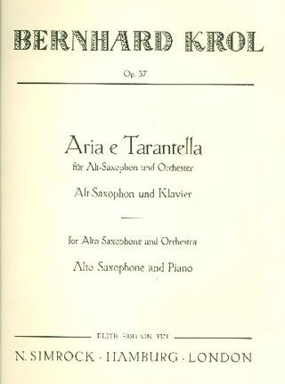 Bernhard Krol - Aria e Tarantella op. 37