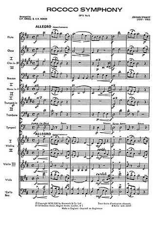 Johann Stamitz - Rococo Symphony Op.5 No.5