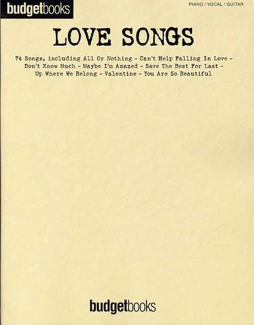 Budgetbooks – Love Songs