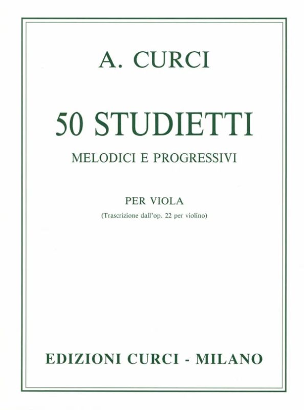 Alberto Curci - Studietti Melodici E Progressivi