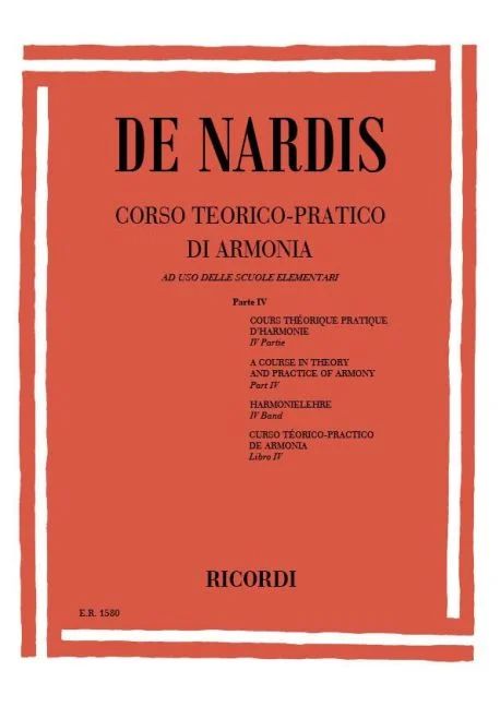 Camillo de Nardis - Corso Teorico–Pratico di Armonia 4