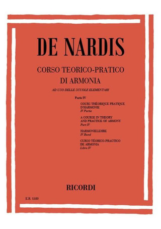 Camillo de Nardis - Corso Teorico–Pratico di Armonia 4