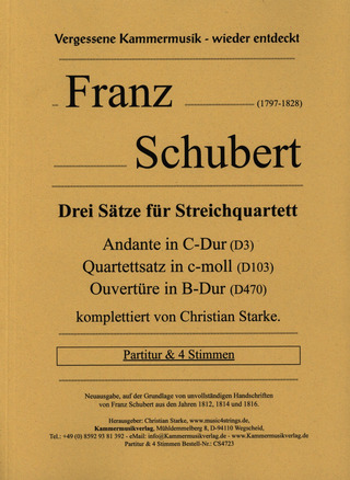 Franz Schubert - Drei Sätze