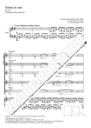 Camille Saint-Saëns et al. - Soirée en mer F-Dur op. 13,1 (1862)