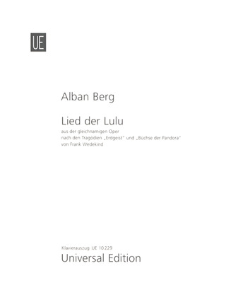 Alban Berg - Lied der Lulu