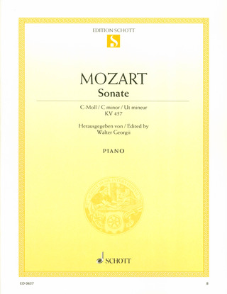 Wolfgang Amadeus Mozart - Sonate  c-Moll KV 457