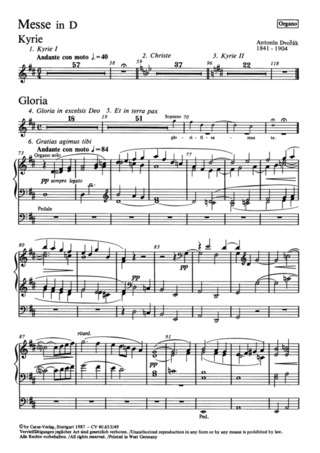 Antonín Dvořák - Messe in D-Dur op. 86