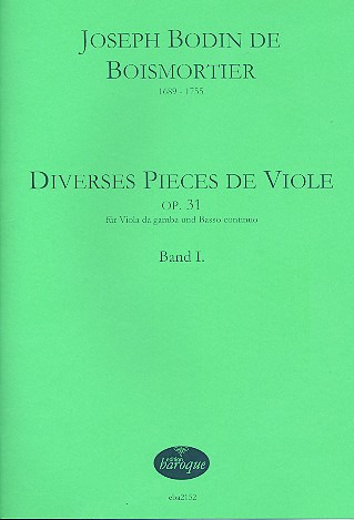 Joseph Bodin de Boismortier: Diverses Pièces de Viole op. 31/1