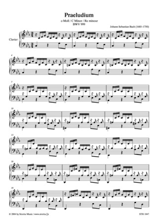 Johann Sebastian Bach: Praeludium c-Moll