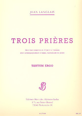 Tantum Ergo (from 3 Prieres)