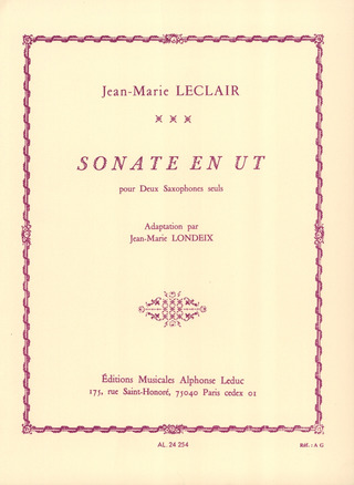 Jean-Marie Leclair: Sonate en Ut