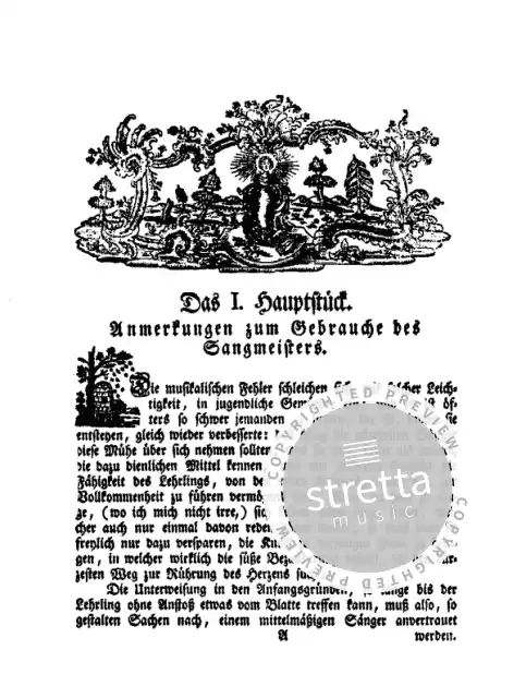 Johann Friedrich Agricola: Anleitung zur Singkunst (1)