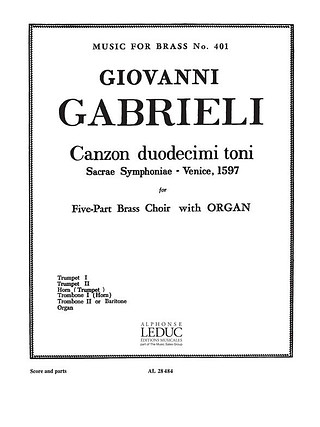 Andrea Gabrieli - Canzon Duodecimi Toni