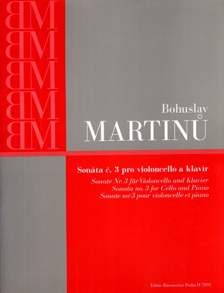 Bohuslav Martinů - Sonate Nr. 3 für für Violoncello und Klavier