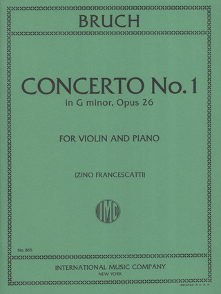 M. Bruch - Concerto No. 1 in G minor, Op. 26
