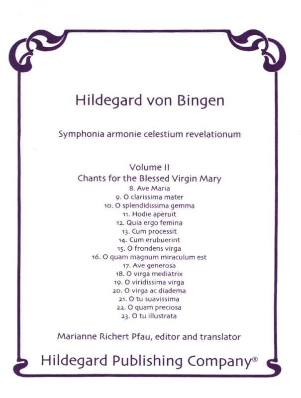 Hildegard von Bingen - Symphonia armoniae caelestium revelationum 2