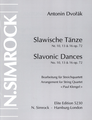 Antonín Dvořák - Slawische Tänze op. 72/10,13,16