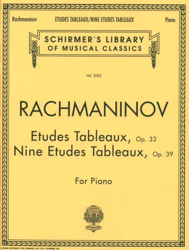 Sergueï Rachmaninov - Etudes Tableaux, Op. 33 & 39
