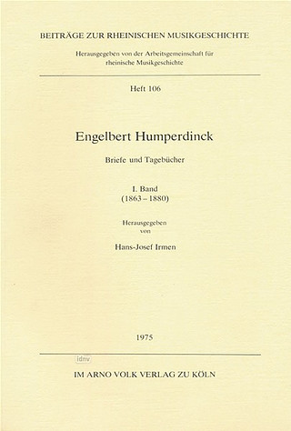 Engelbert Humperdinck - Briefe und Tagebücher