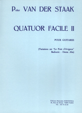 Pieter van der Staak - Quatuor facile 2