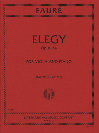 Gabriel Fauré - Elegy op.24 For Viola & Piano