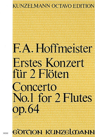 Franz Anton Hoffmeister - Konzert Nr. 1 für 2 Flöten D-Dur op. 64