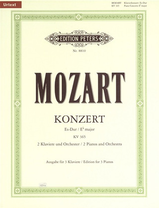 Wolfgang Amadeus Mozart: Konzert Es-Dur KV 365 Nr. 10 für zwei Klaviere und Orchester