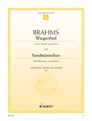 Johannes Brahms - Wiegenlied / Sandmännchen