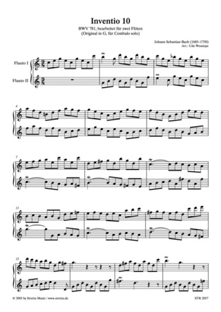 Johann Sebastian Bach - Inventio 10