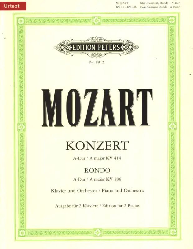 Wolfgang Amadeus Mozart - Piano Concerto No. 12 in A K414 & Rondo in A K386