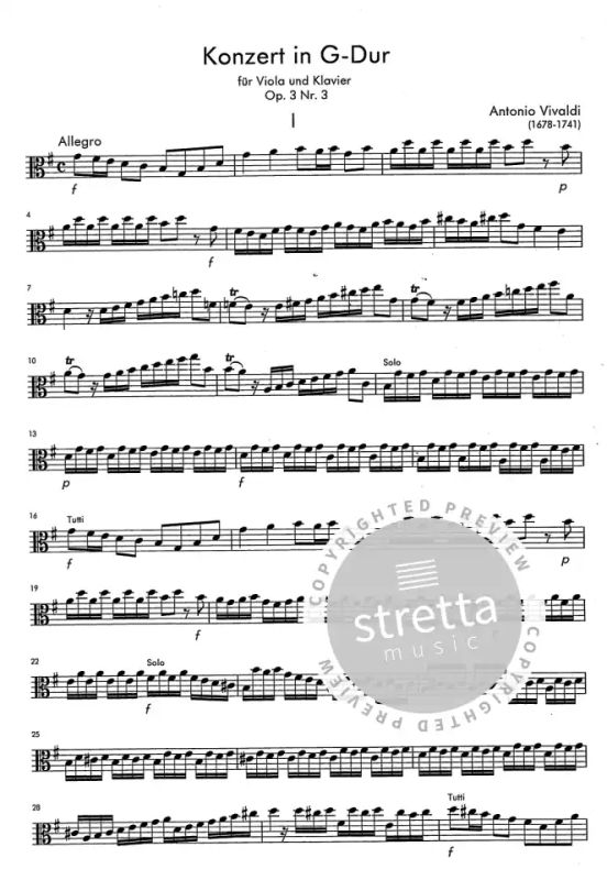 Antonio Vivaldi - Concerto G-Dur Op 3/3 Rv 310 Pv 96 F 1/173 T 408 (4)