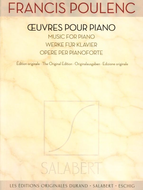 Francis Poulenc - Werke für Klavier