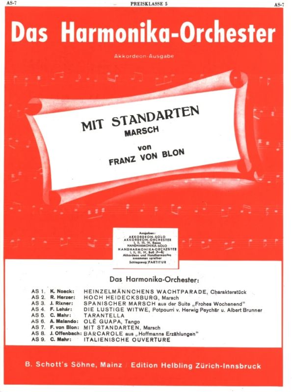 Franz von Blon - Mit Standarten