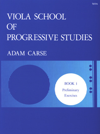 Adam Carse - Viola School Of Progressive Studies Book 1