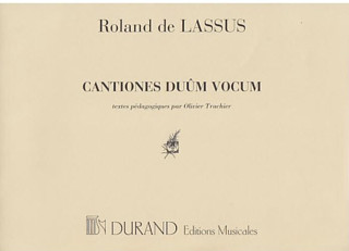 Orlando di Lasso - Cantiones Duum Vocum – Textes Pédagogiques