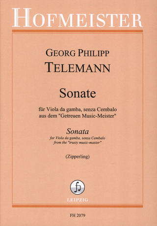 Georg Philipp Telemann: Sonate für Viola da Gamba, senza Cemabalo