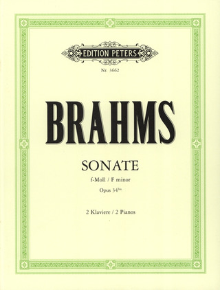 Johannes Brahms - Sonate für 2 Klaviere f-moll op. 34bis