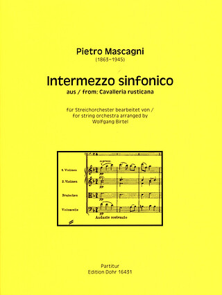 Pietro Mascagni - Intermezzo sinfonico