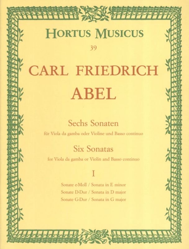 Carl Friedrich Abel - Sechs Sonaten I